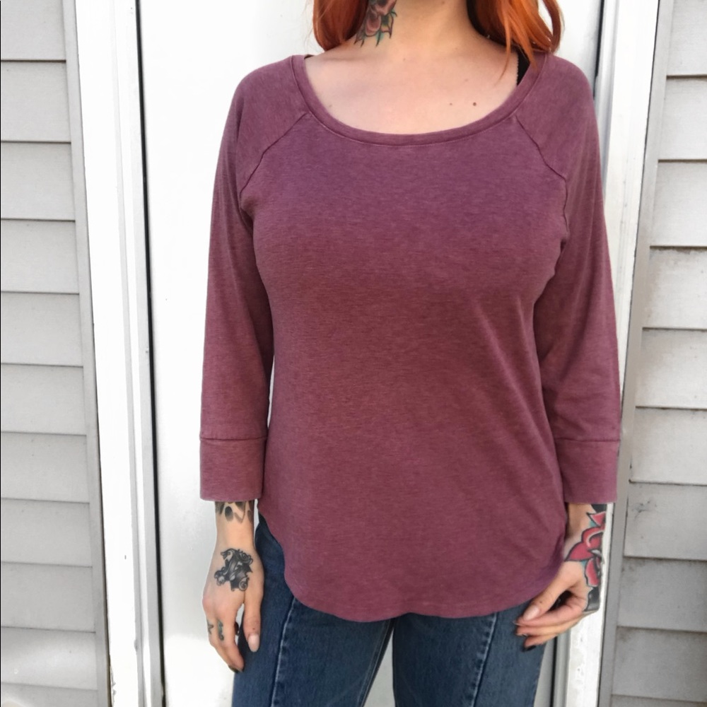 Rose baseball tee